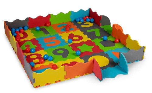 Foam play mat puzzle - foam, ball